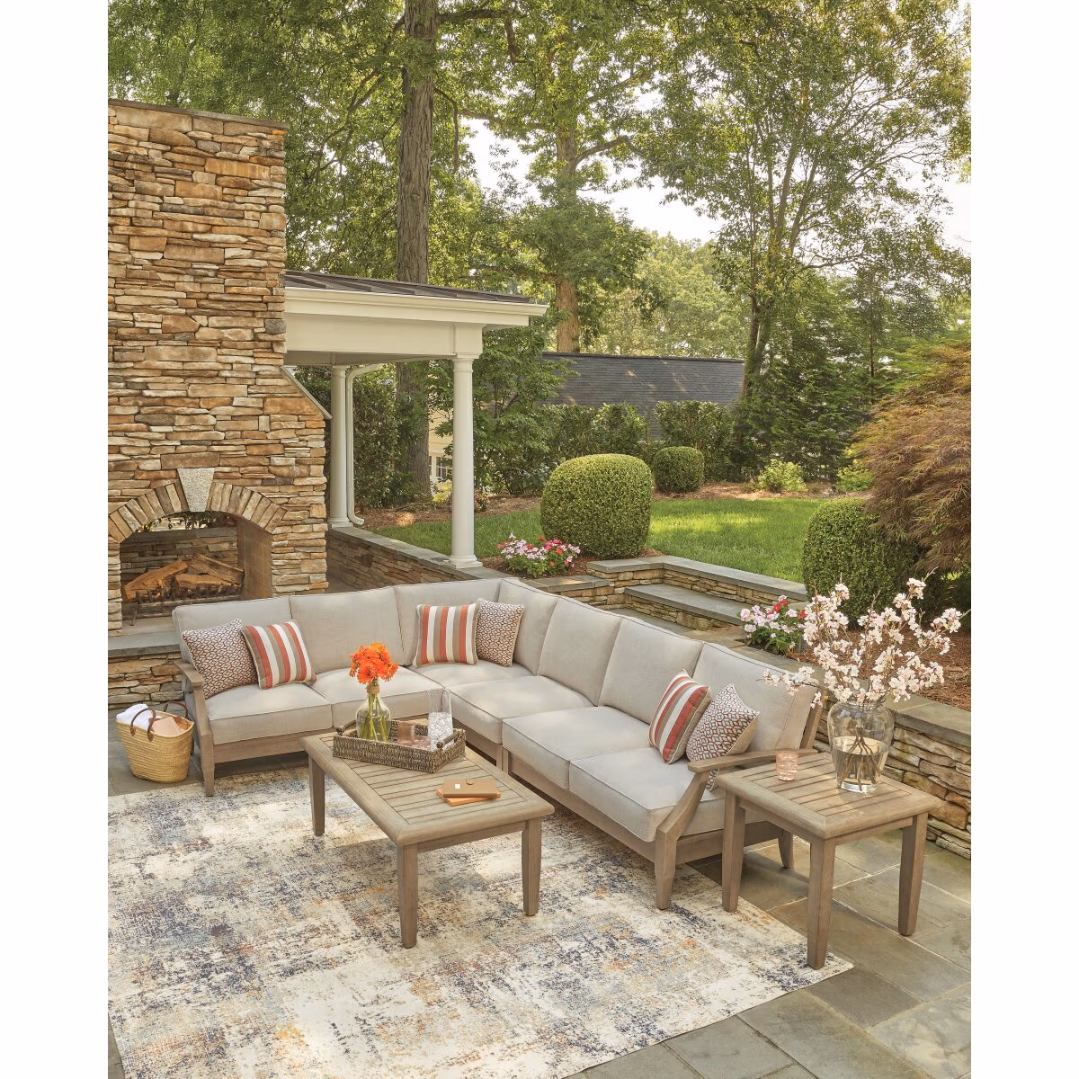 Clare View 4-Piece Outdoor Sectional - Image 4