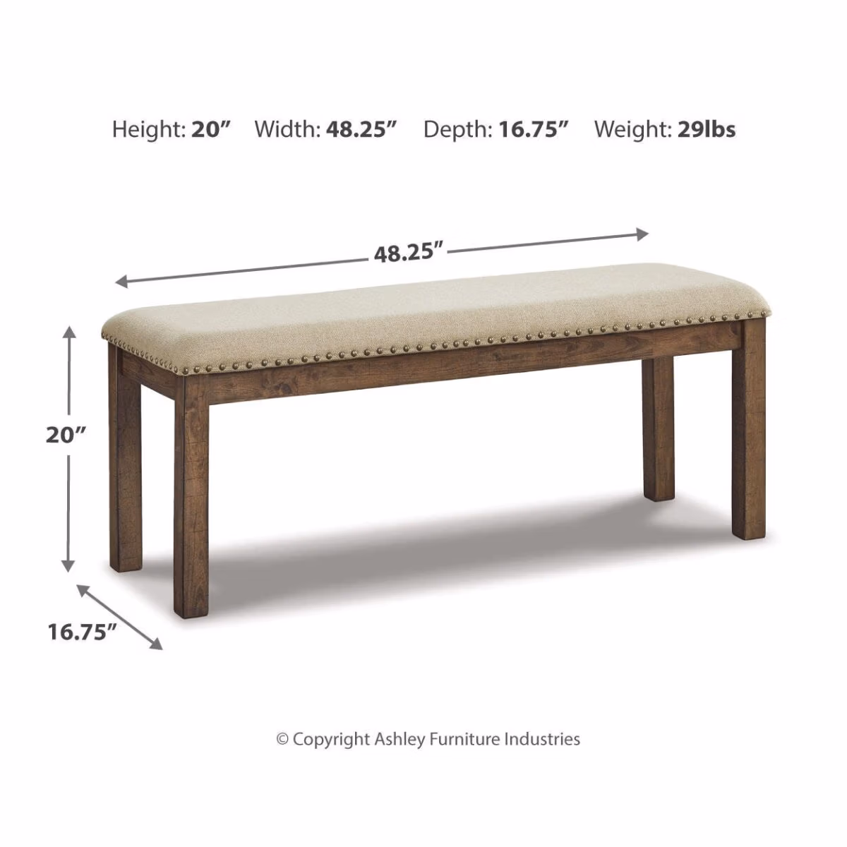 Moriville Dining Bench - Image 5