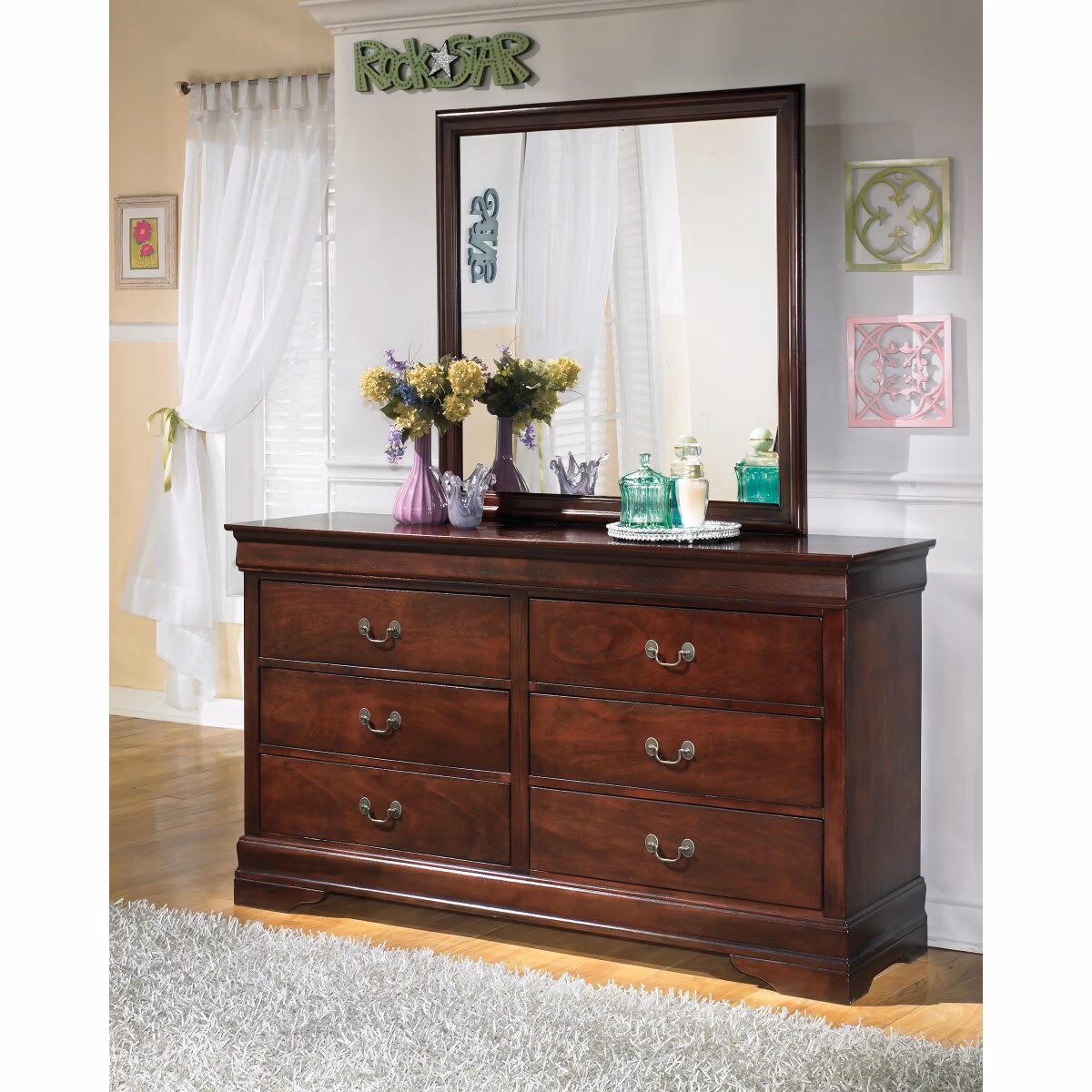 Alisdair Twin Sleigh Bed, 2 Dressers, Mirror and Nightstand - Image 14