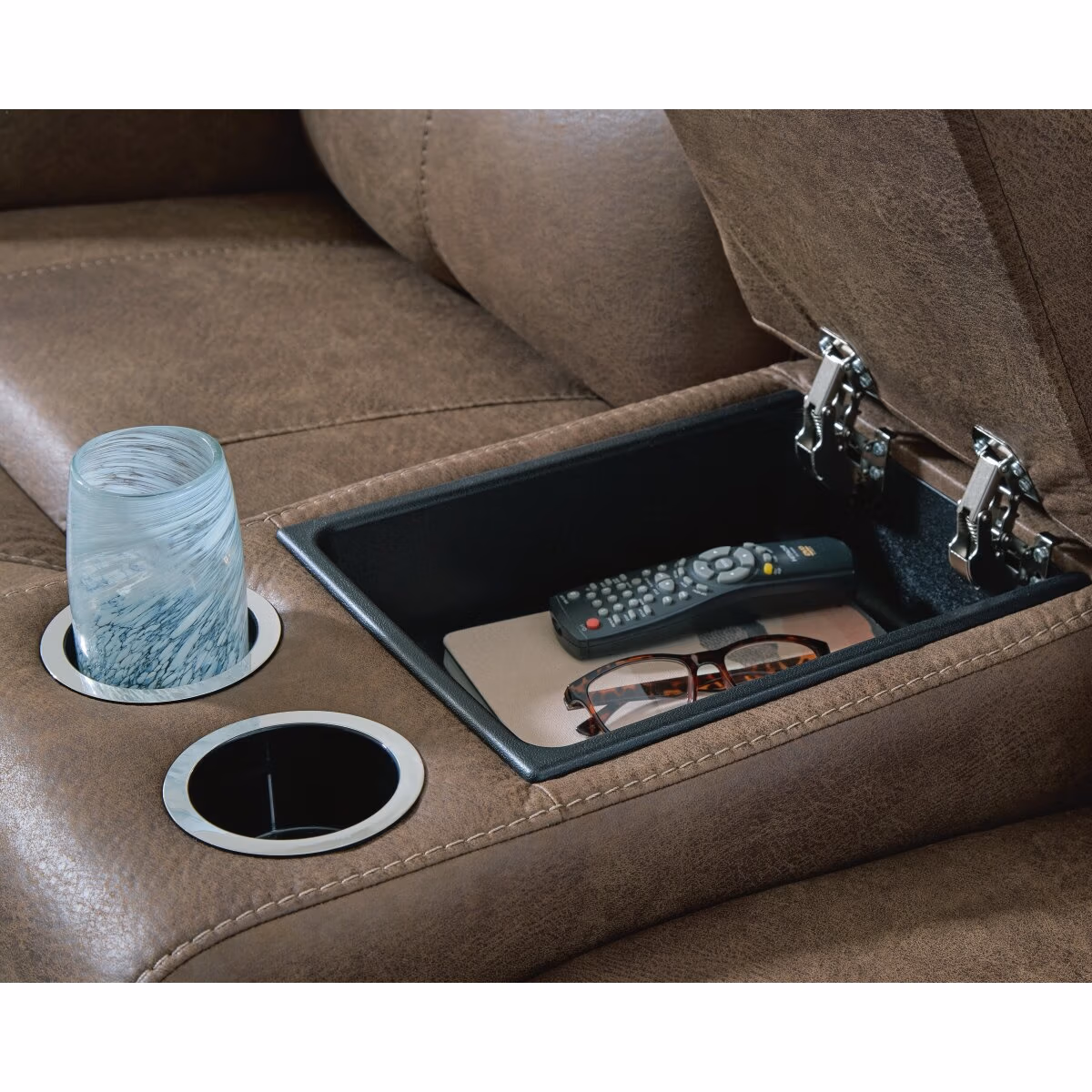 Beckley Place Power Reclining Loveseat with Console - Image 8
