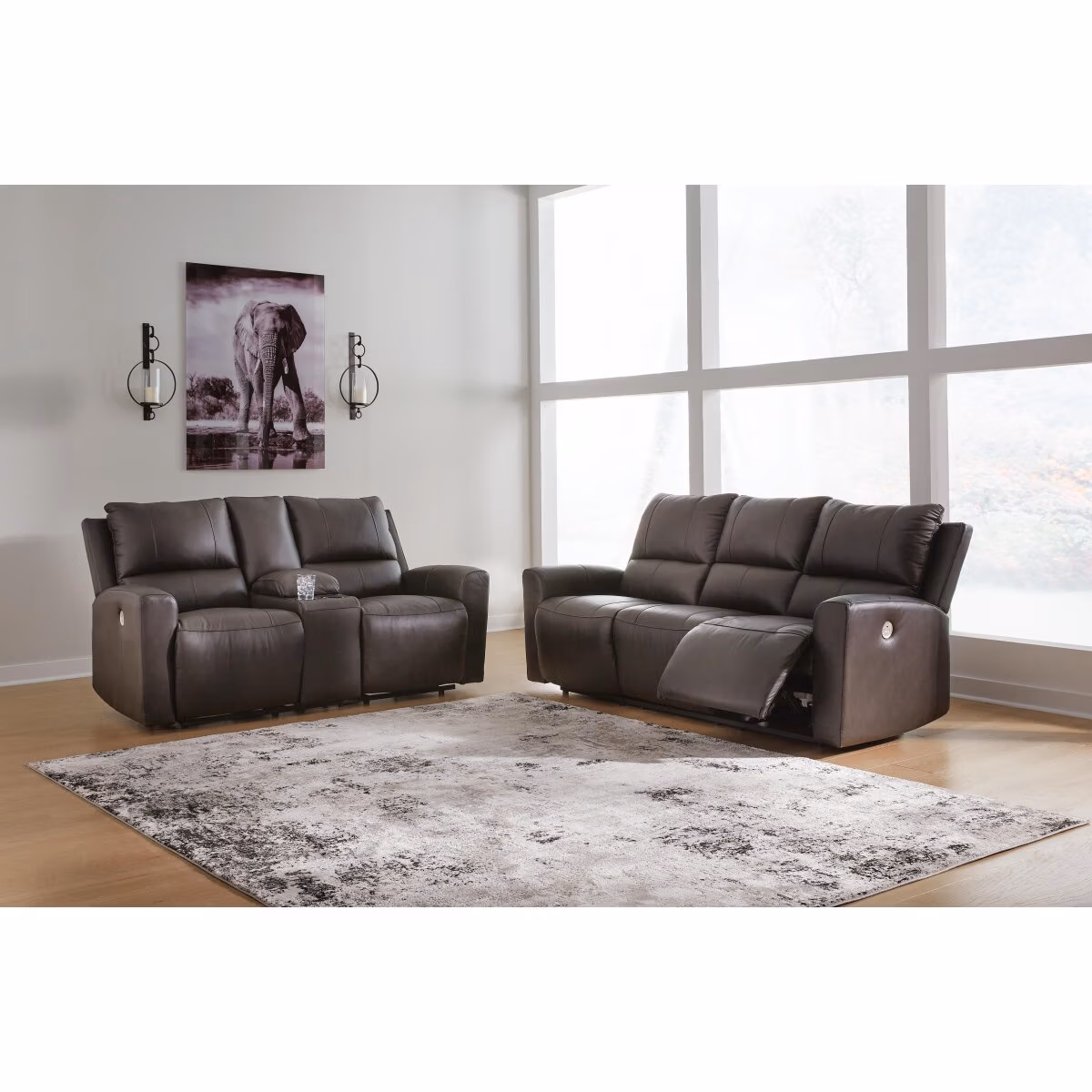Boxmere Power Reclining Sofa and Loveseat - Image 3