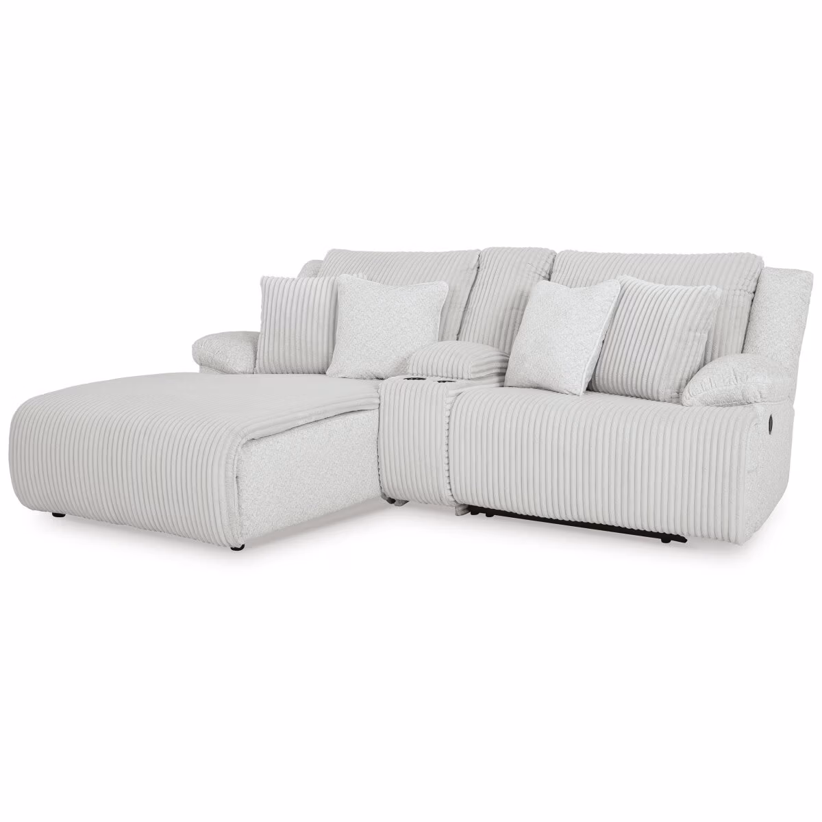 Top Tier 3-Piece Reclining Sectional Sofa with Chaise - Image 2