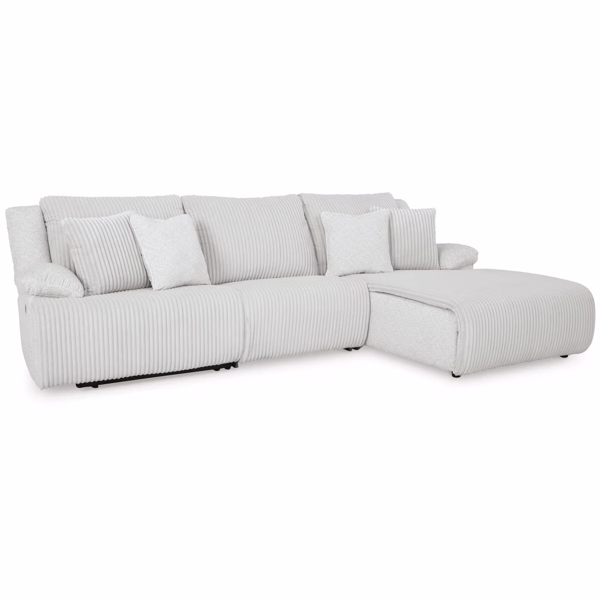 Top Tier 3-Piece Reclining Sectional Sofa Chaise - Image 2