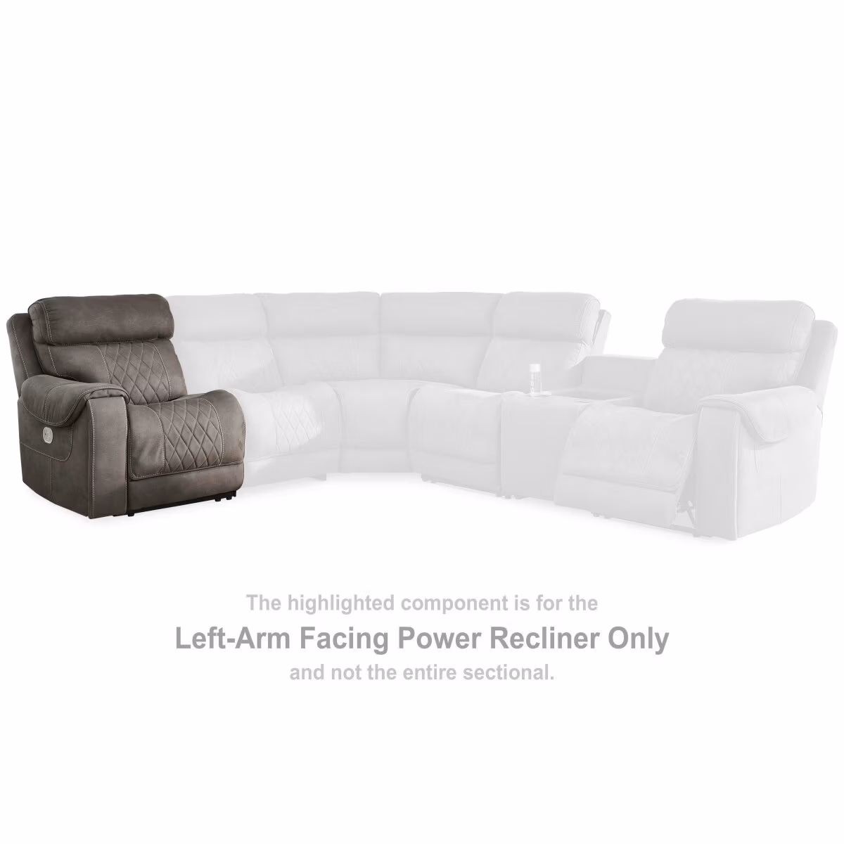 Hoopster Left-Arm Facing Power Recliner - Image 5