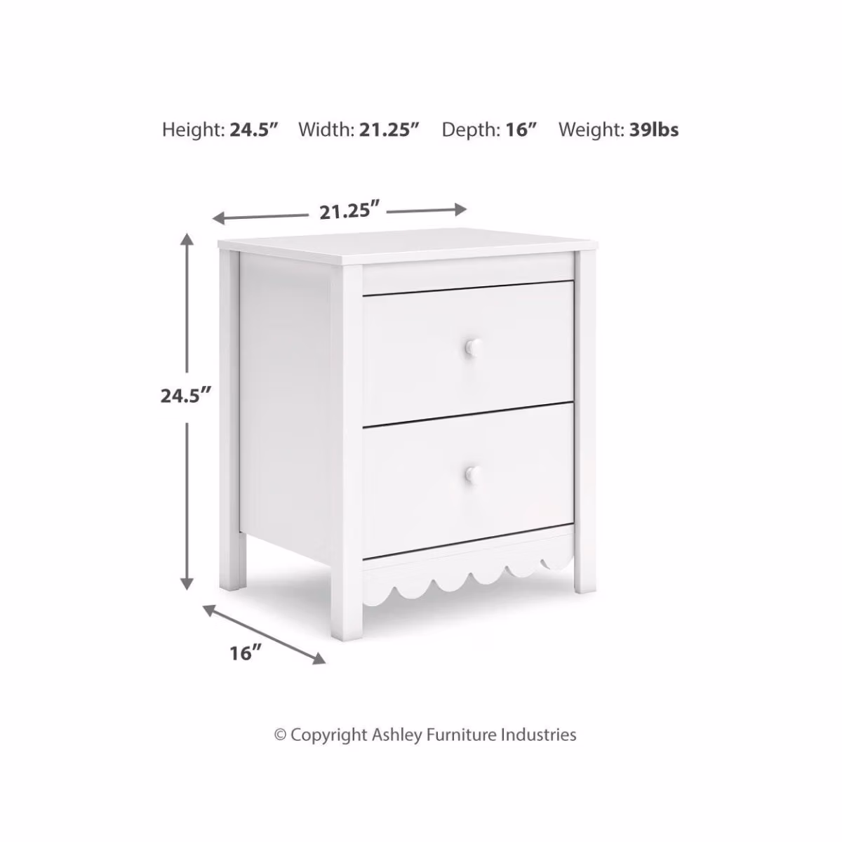 Hallityn Nightstand - Image 5