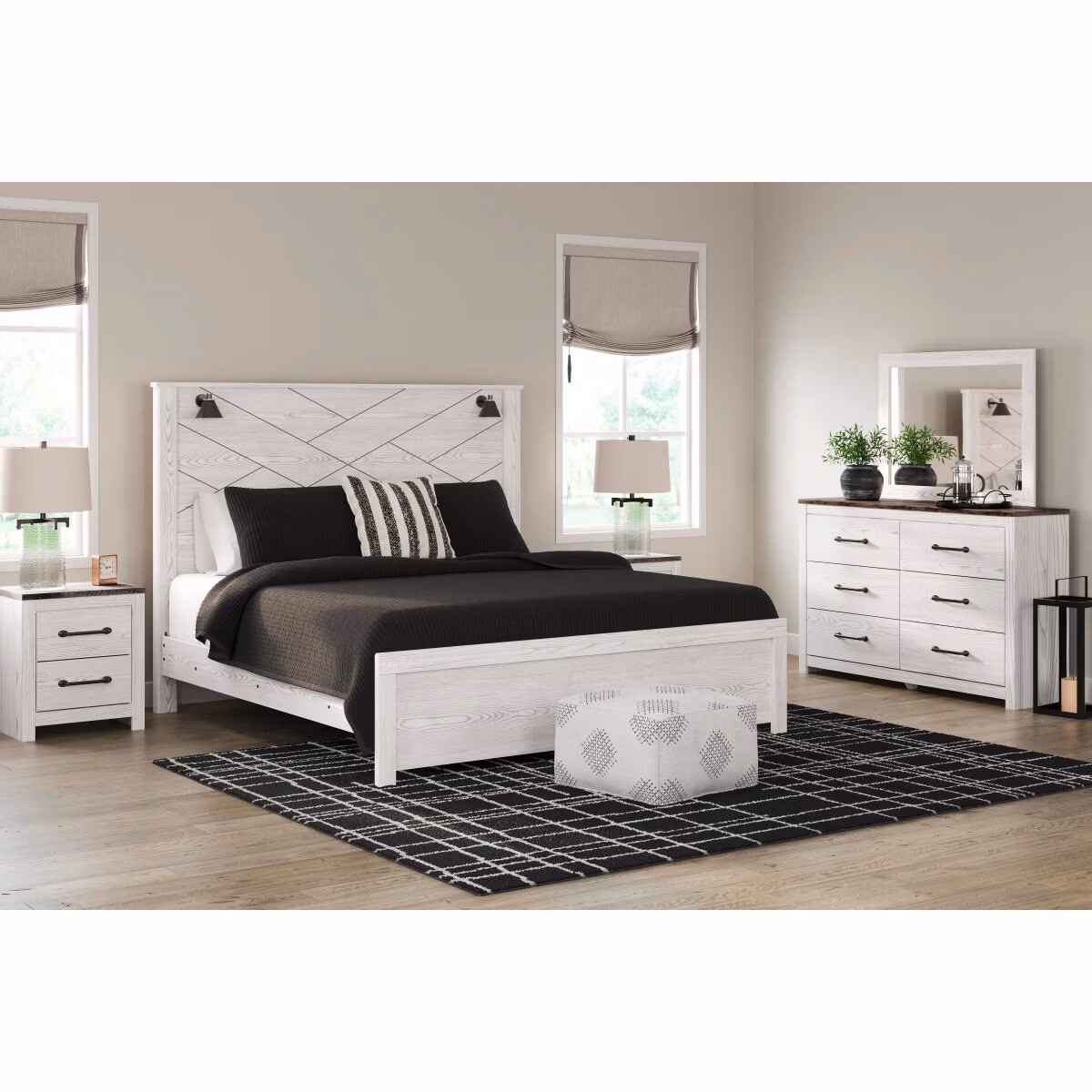 Gerridan King Panel Bed, Dresser, Mirror and Nightstand - Image 20