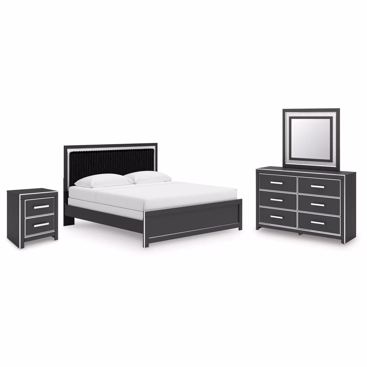 Zuraleus King Panel Bed, Dresser, Mirror and Nightstand - Image 2