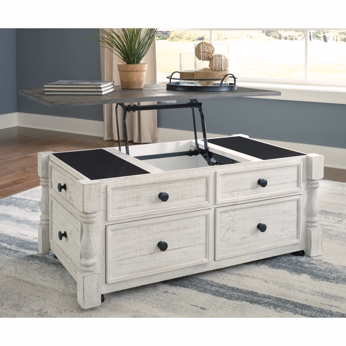 Havalance Lift Top Coffee Table and 2 End Tables - Image 16