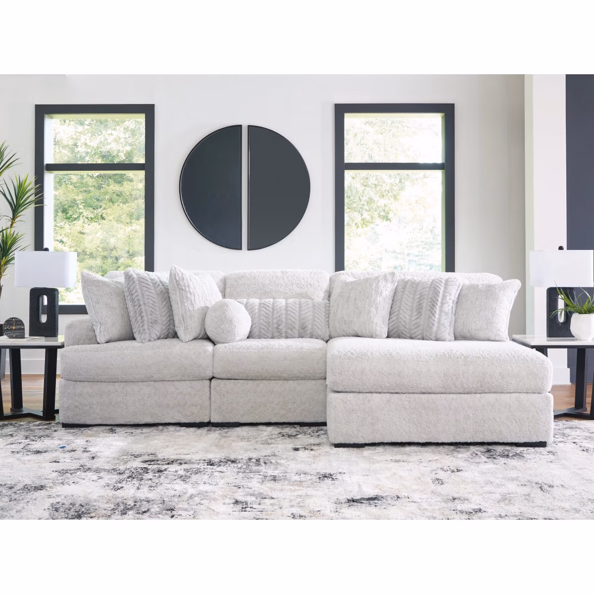 Cuddle Plush 3-Piece Sectional with Chaise - Image 3