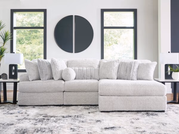 Cuddle Plush 3-Piece Sectional with Chaise - Image 3