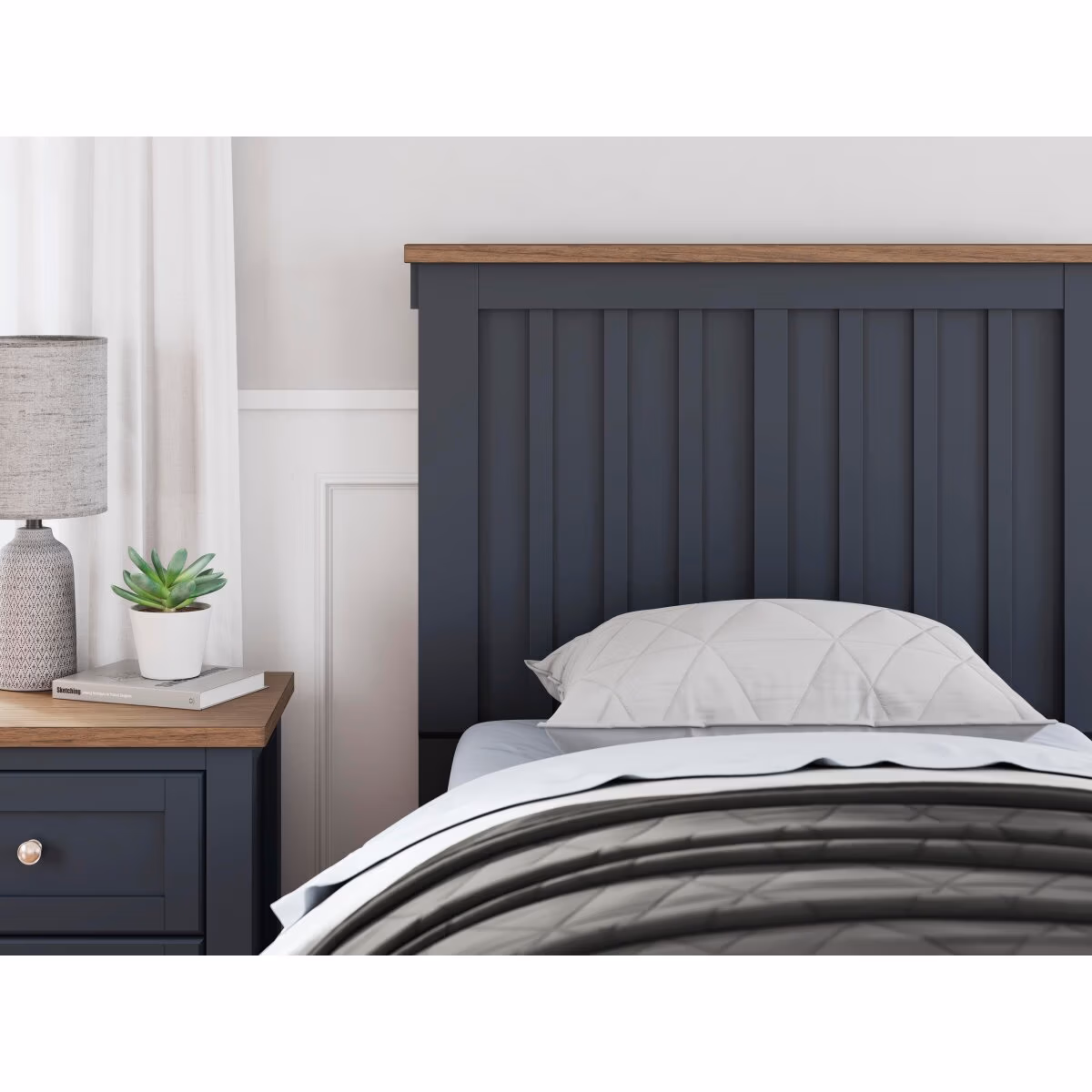 Landocken Twin Panel Headboard - Image 3