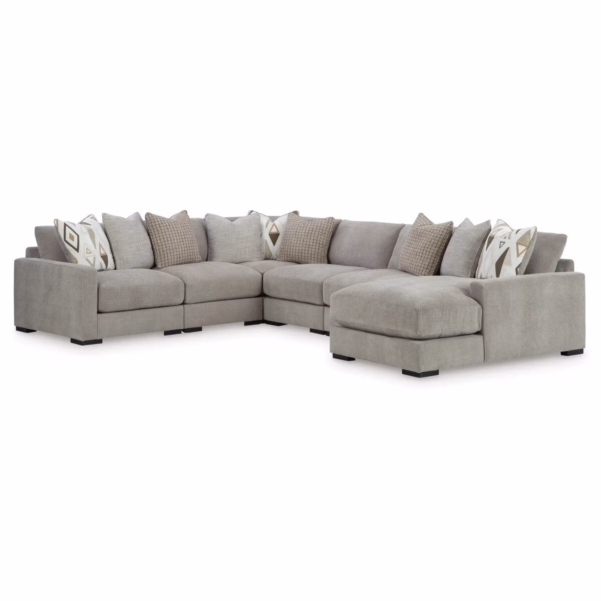 Aslan Court 6-Piece Sectional with Chaise - Image 2