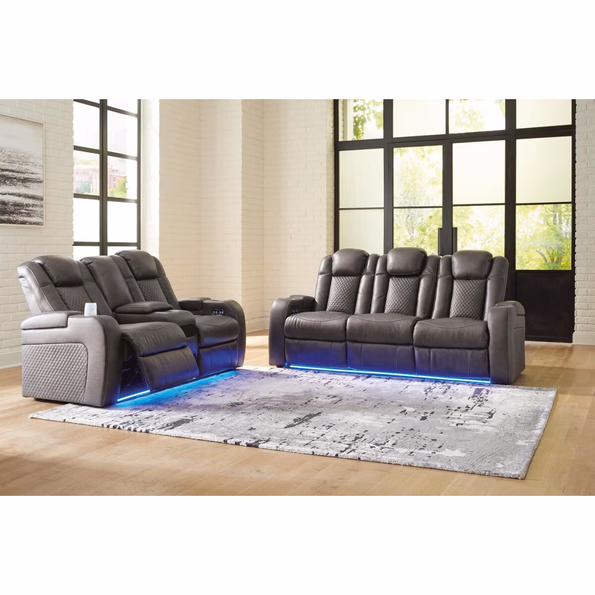 Fyne-Dyme Power Reclining Sofa and Loveseat - Image 2