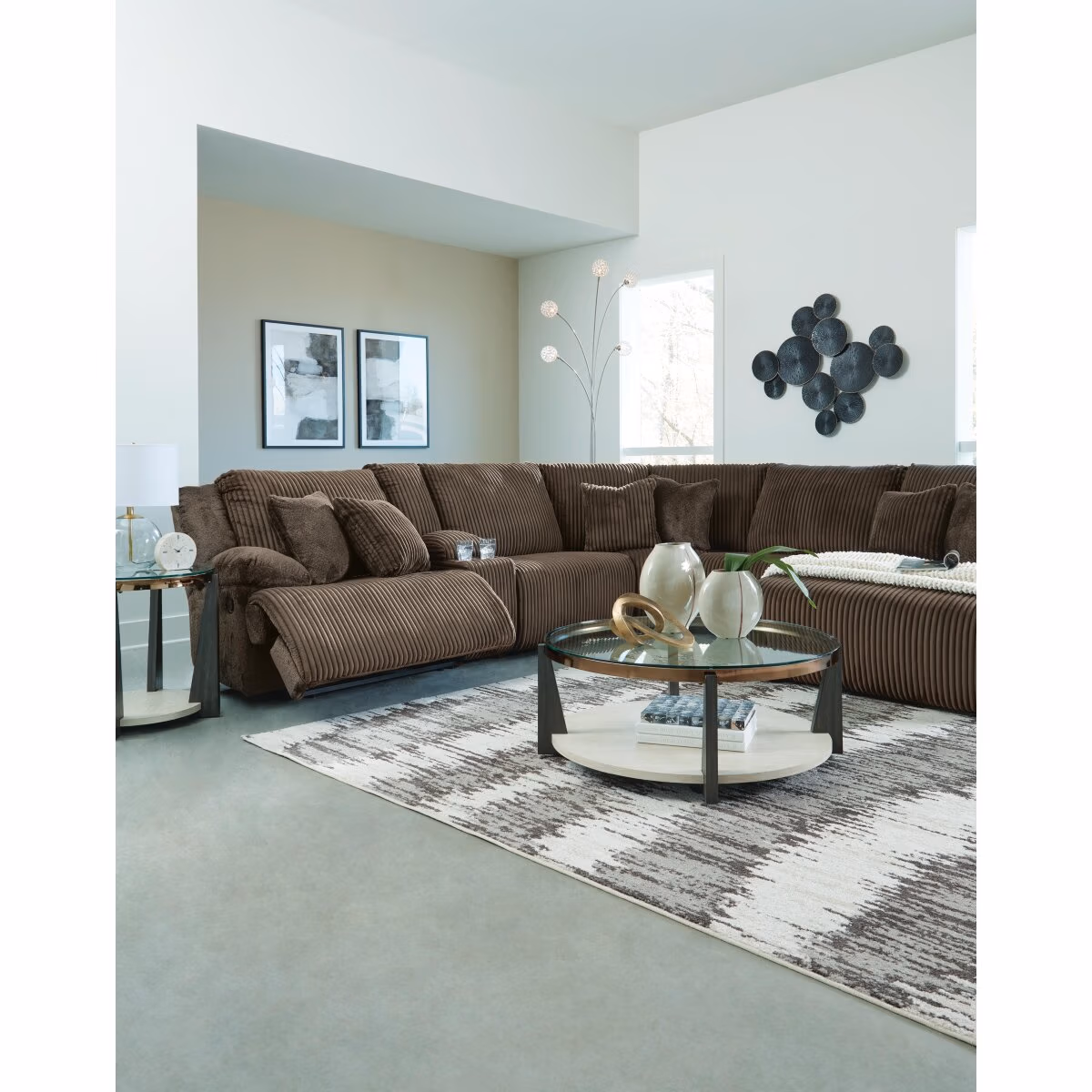 Top Tier 3-Piece Reclining Sofa Chaise Sectional - Image 18