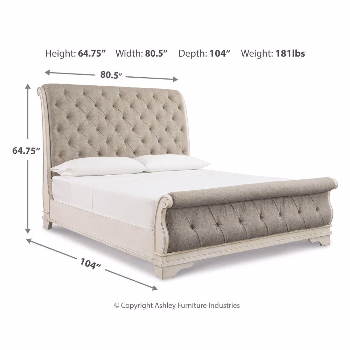 Realyn King Sleigh Bed - Image 5