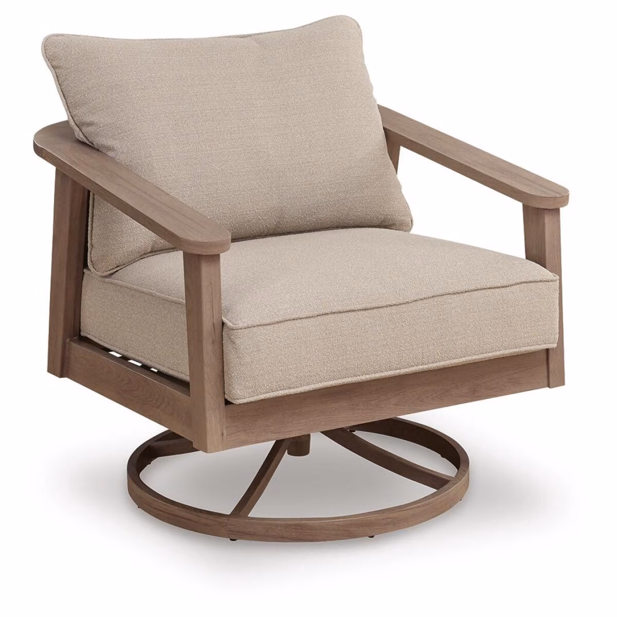 Harmony Headlands Outdoor Swivel Lounge with Cushion - Image 2
