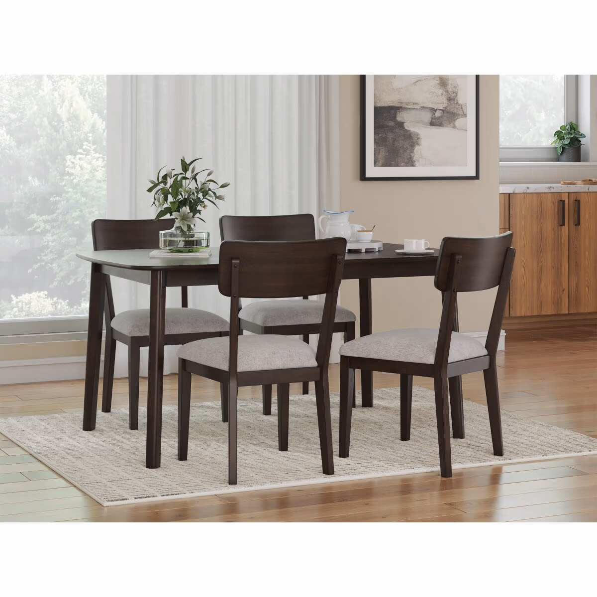 Shorbyn Dining Table and 4 Chairs (Set of 5) - Image 3