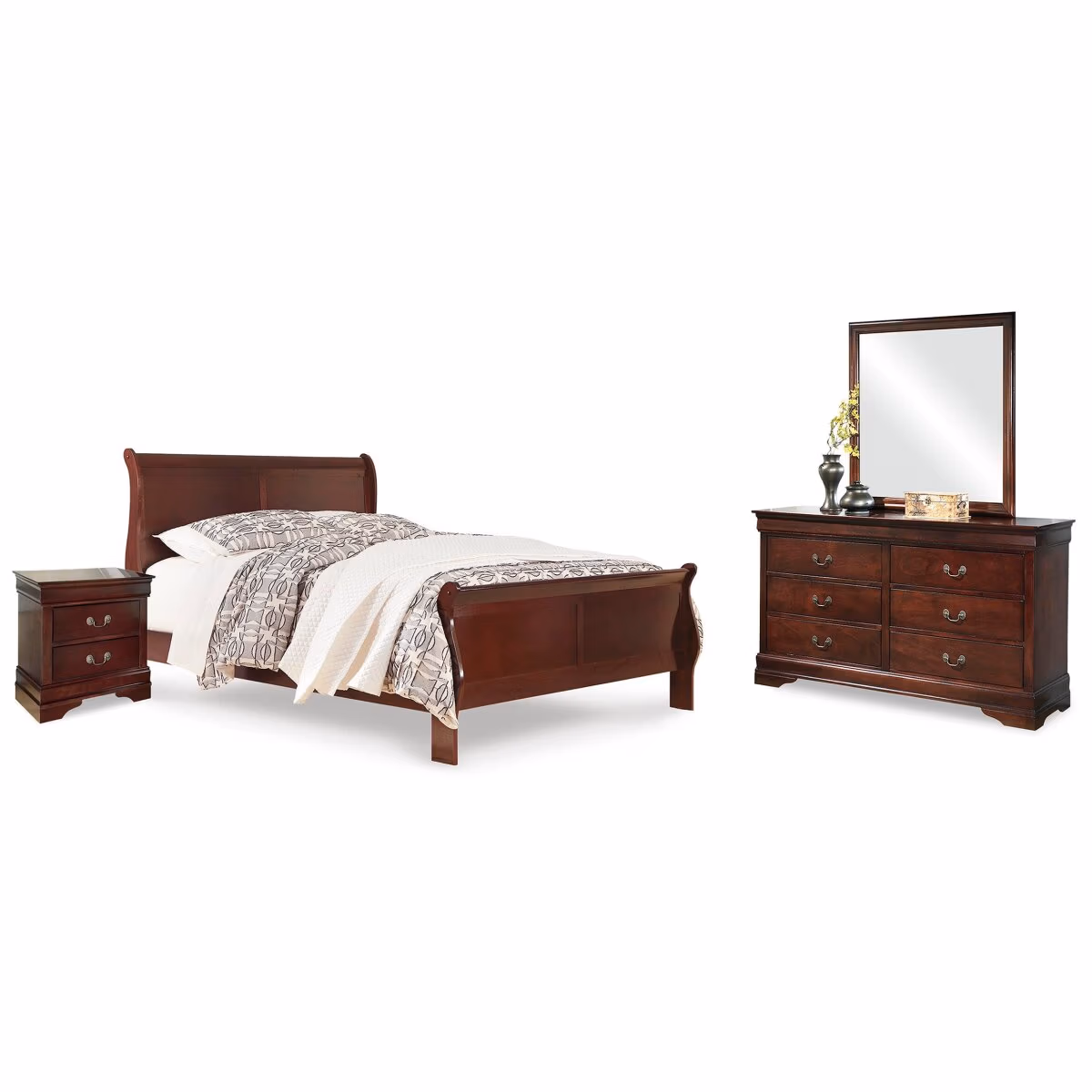 Alisdair Queen Sleigh Bed, Dresser, Mirror, and Nightstand - Image 3