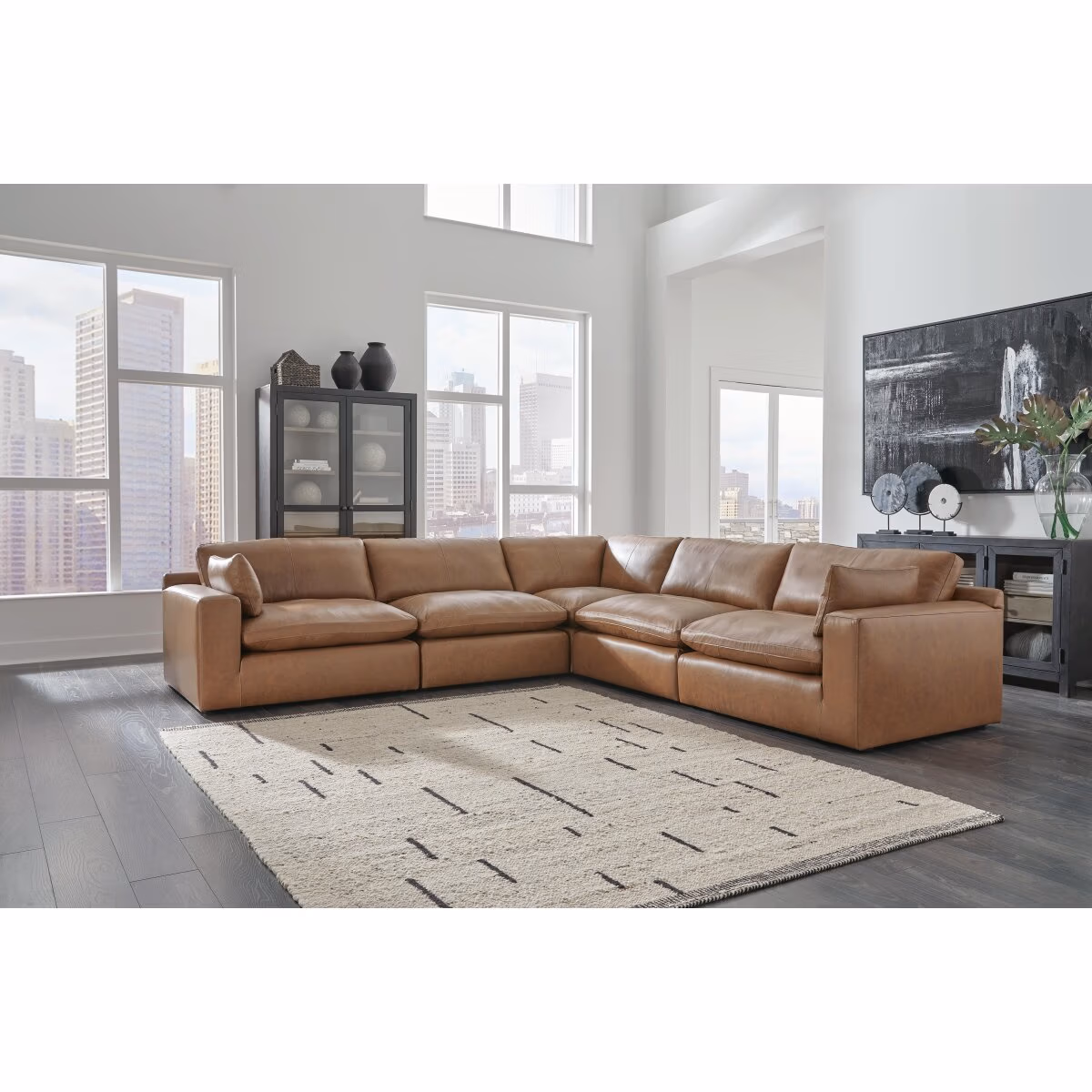 Emilia 5-Piece Sectional and Ottoman - Image 27