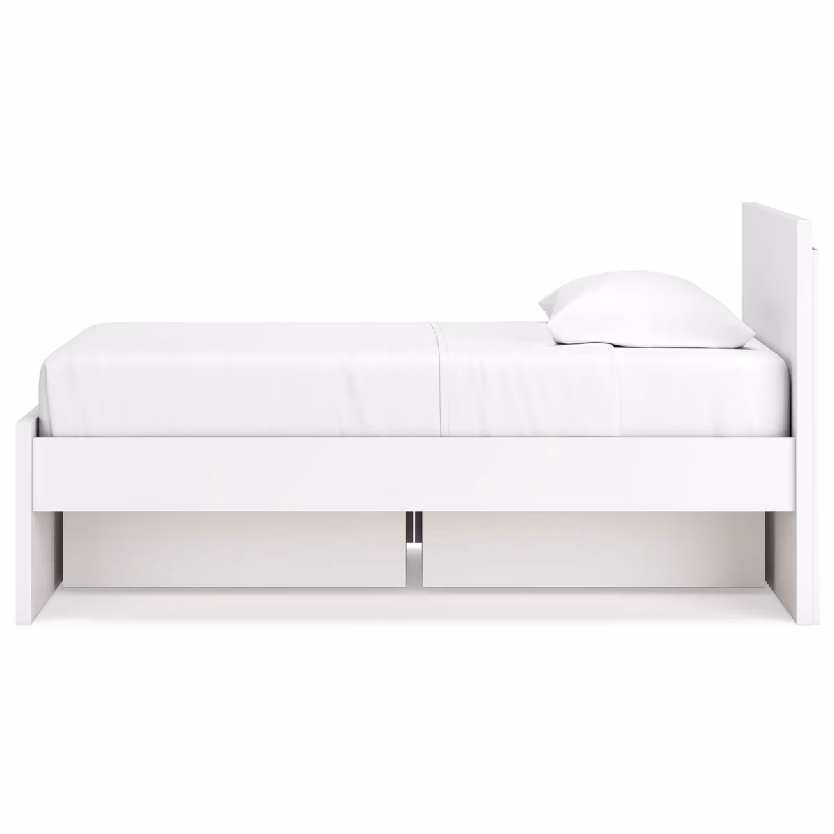 Onita Twin Panel Platform Bed with 1 Side Storage - Image 9