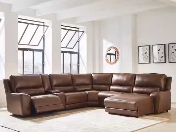 DeepWakes 6-Piece Power Reclining Sectional with Chaise - Image 2