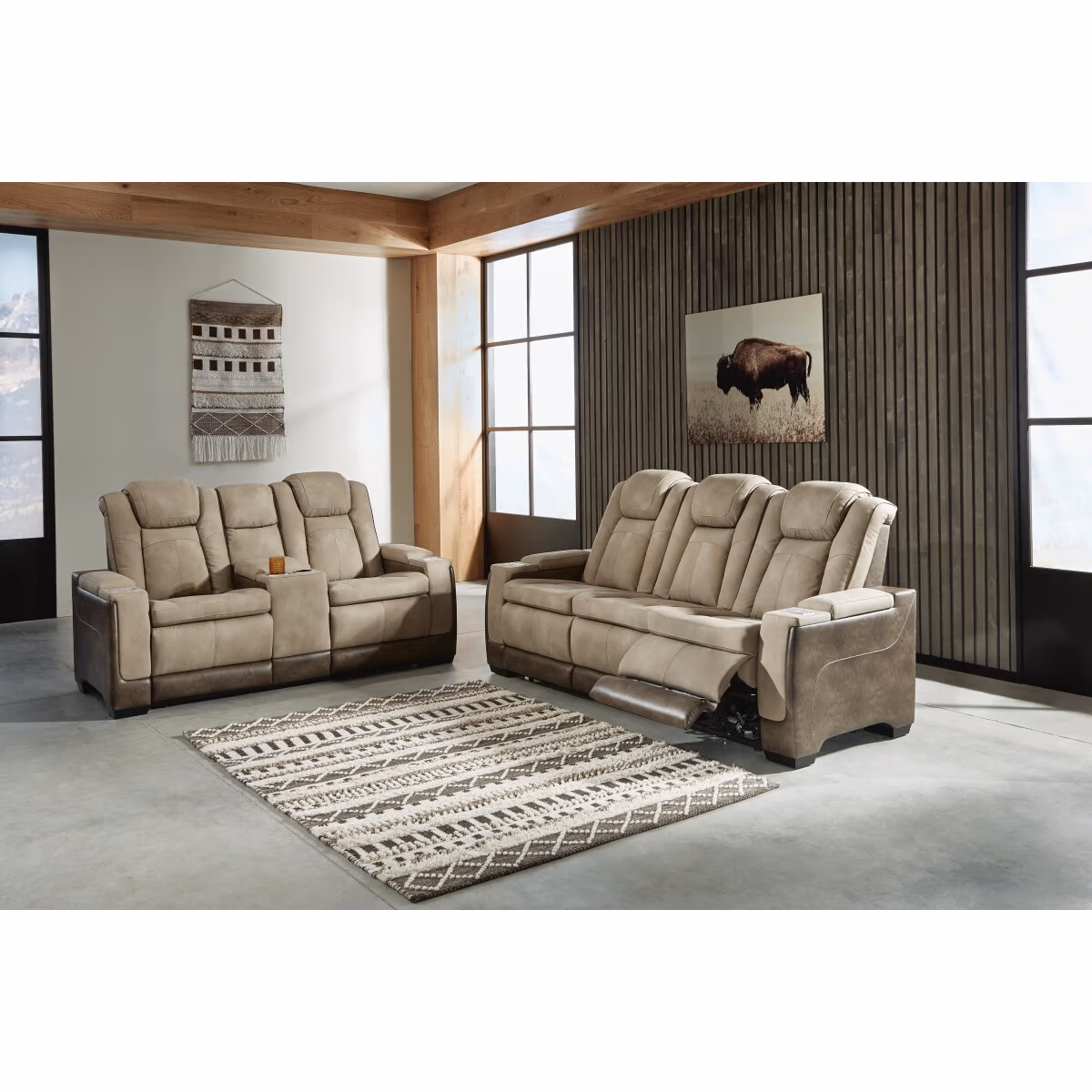 Next-Gen Durapella Power Reclining Sofa and Loveseat - Image 2