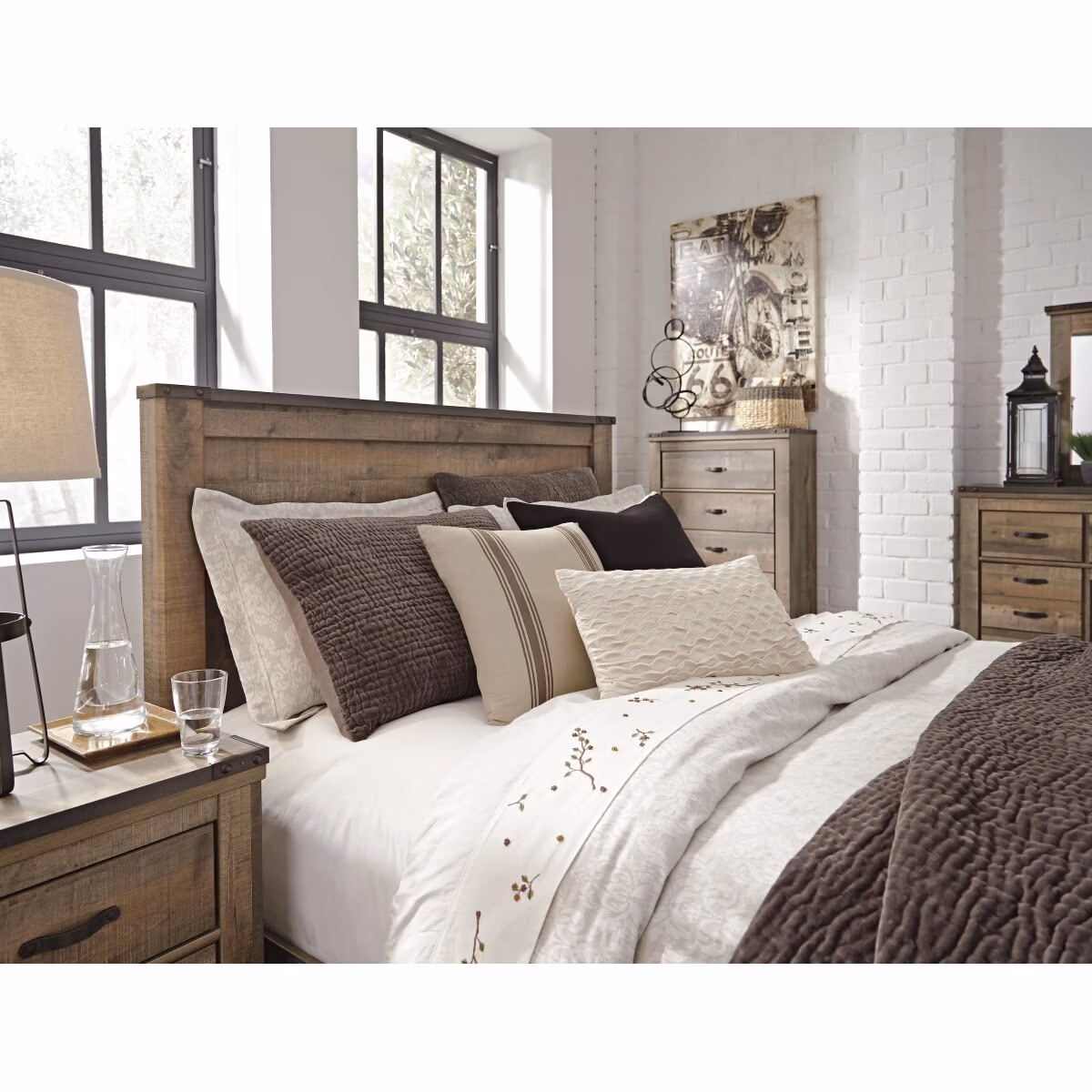 Trinell Queen Panel Headboard, Dresser, Mirror, Chest and Nightstand - Image 15