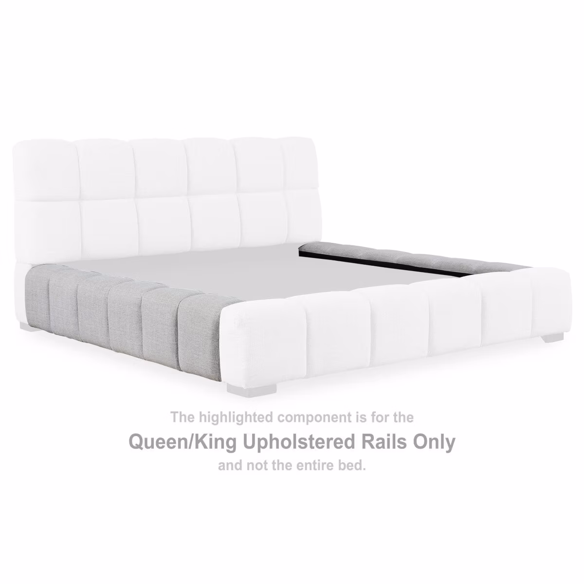 Grendusk Queen/King Upholstered Rails - Image 2