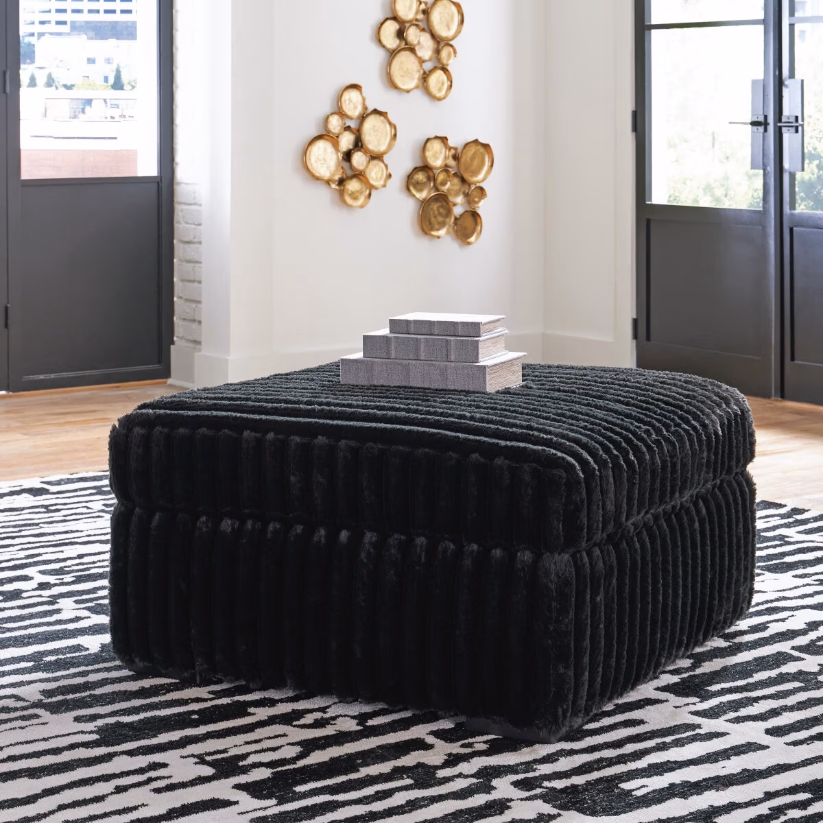 Midnight-Madness Oversized Accent Ottoman - Image 3