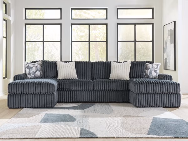 Midnight-Madness 3-Piece Double Chaise Sectional - Image 3