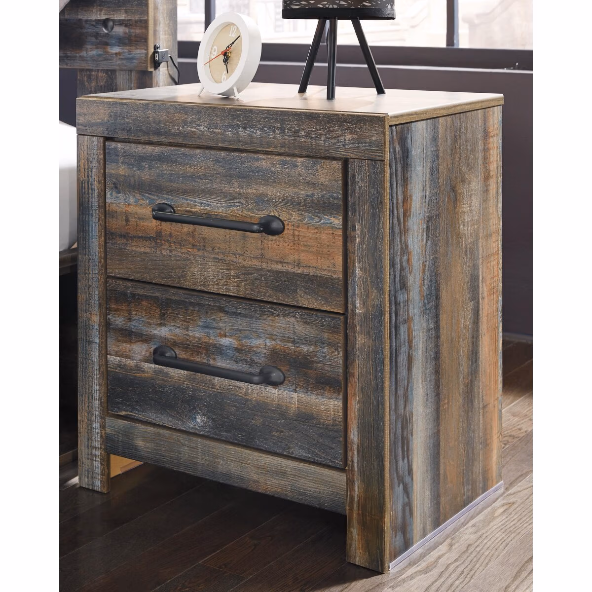 Drystan King Panel Bed, Dresser, Mirror and 2 Nightstands - Image 16