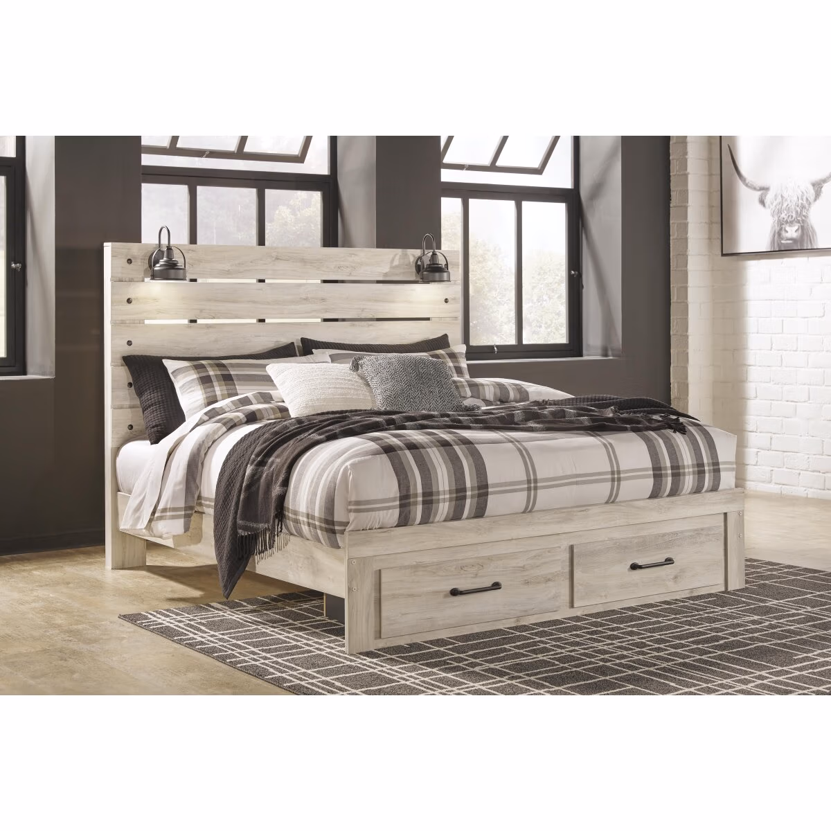 Cambeck King Panel Storage Bed, Dresser, Mirror and Nightstand - Image 18