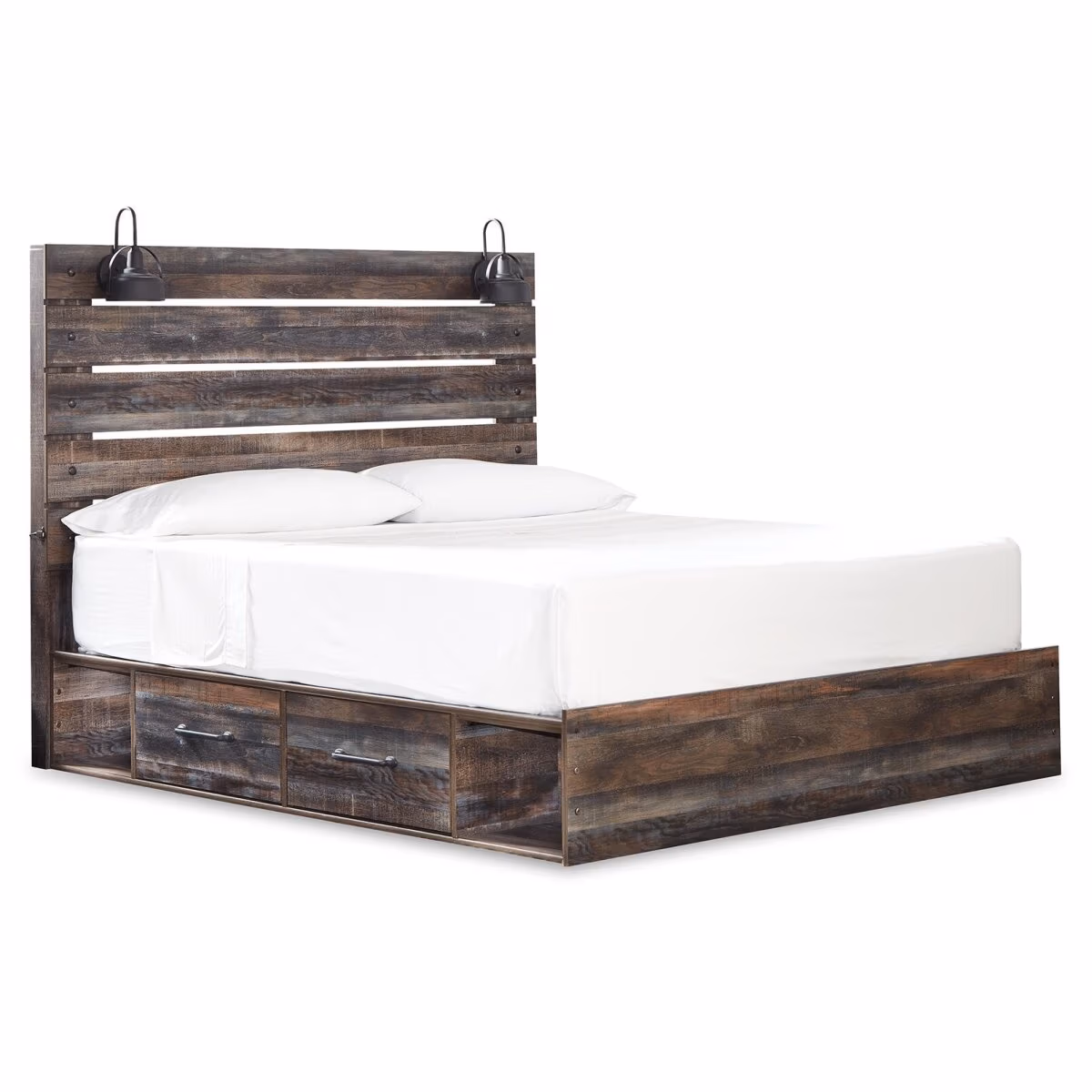 Drystan King Panel Bed with 2 Storage Drawers - Image 2