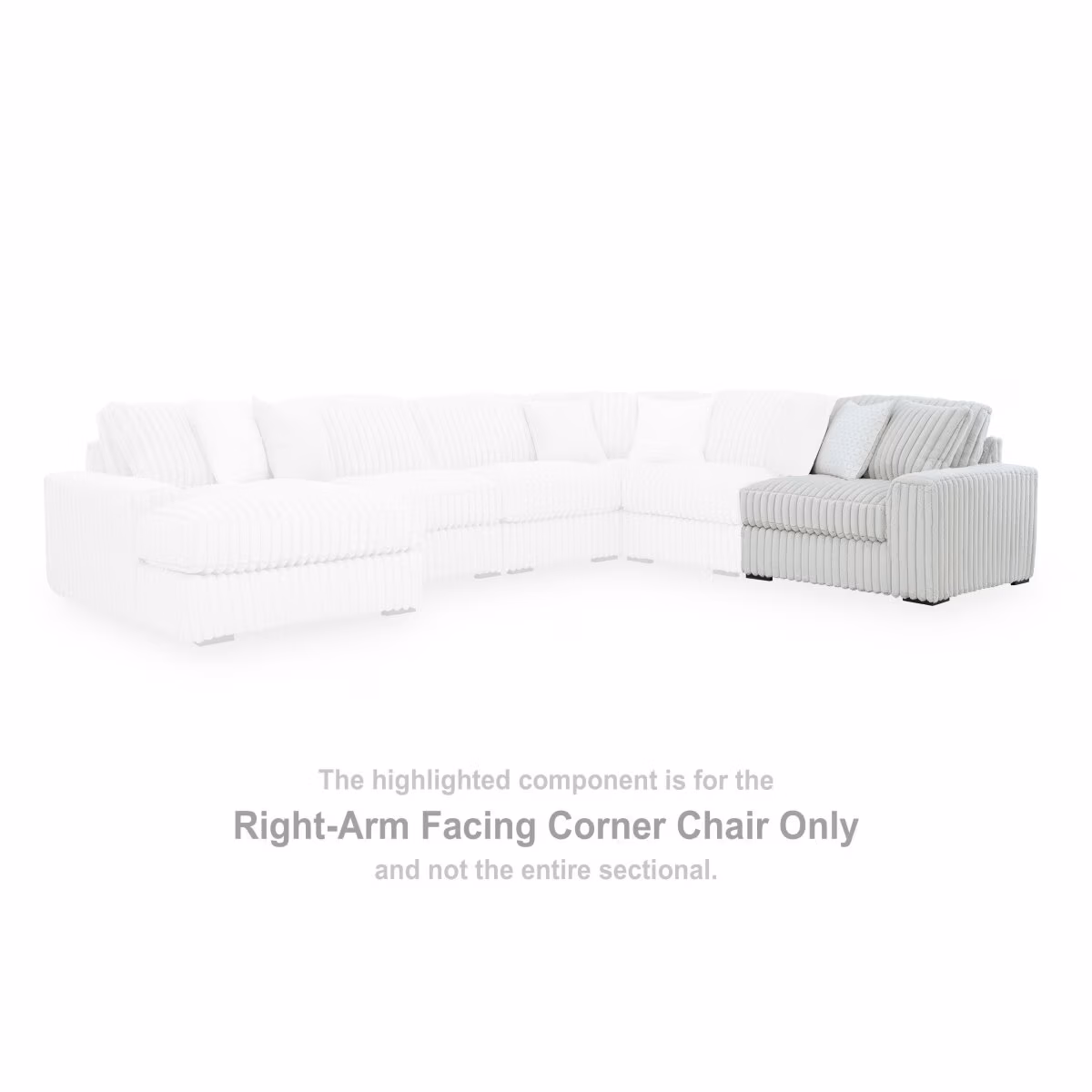 Stupendous Right-Arm Facing Corner Chair - Image 3