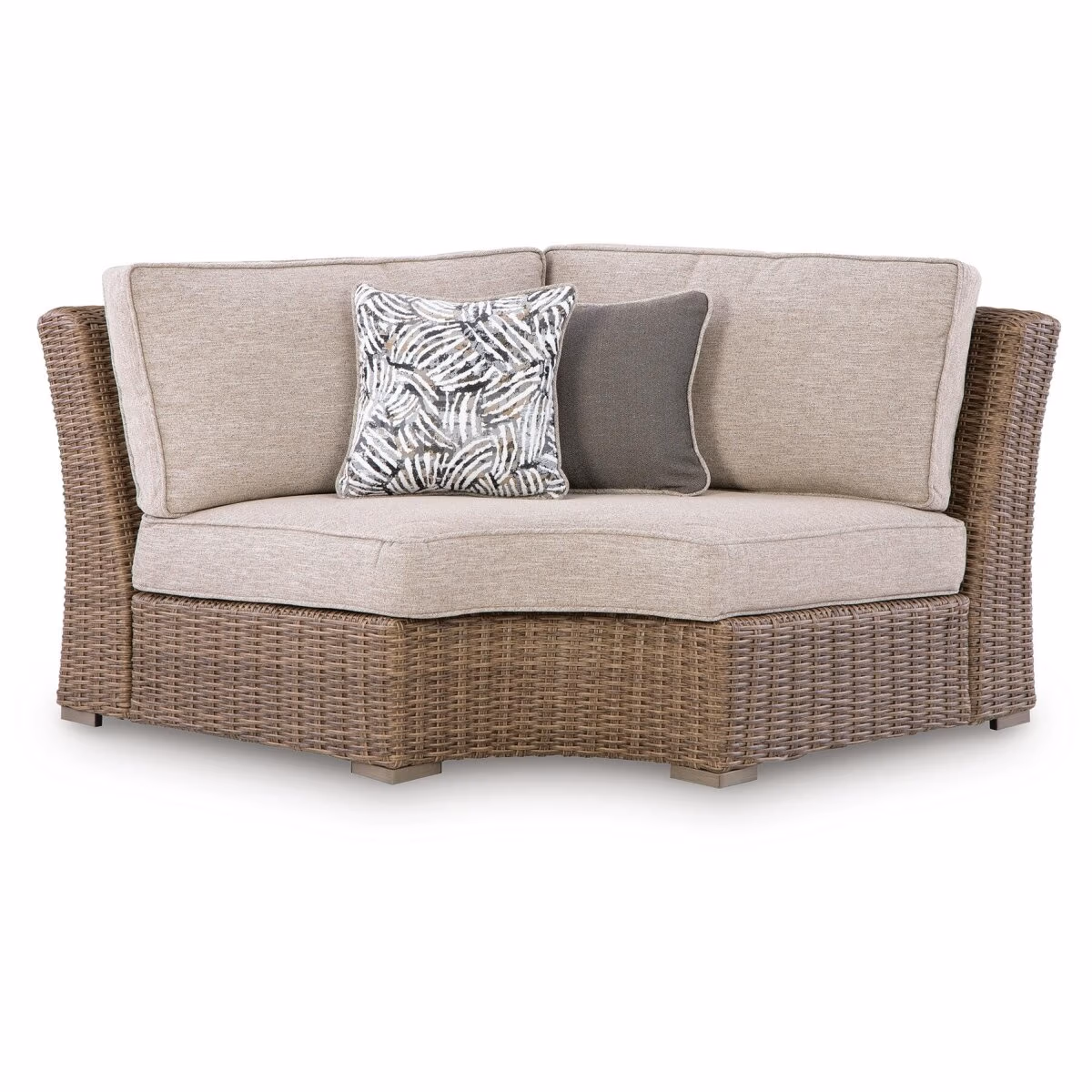 Laguna Heights Outdoor Curved Corner Chair with Cushion - Image 2