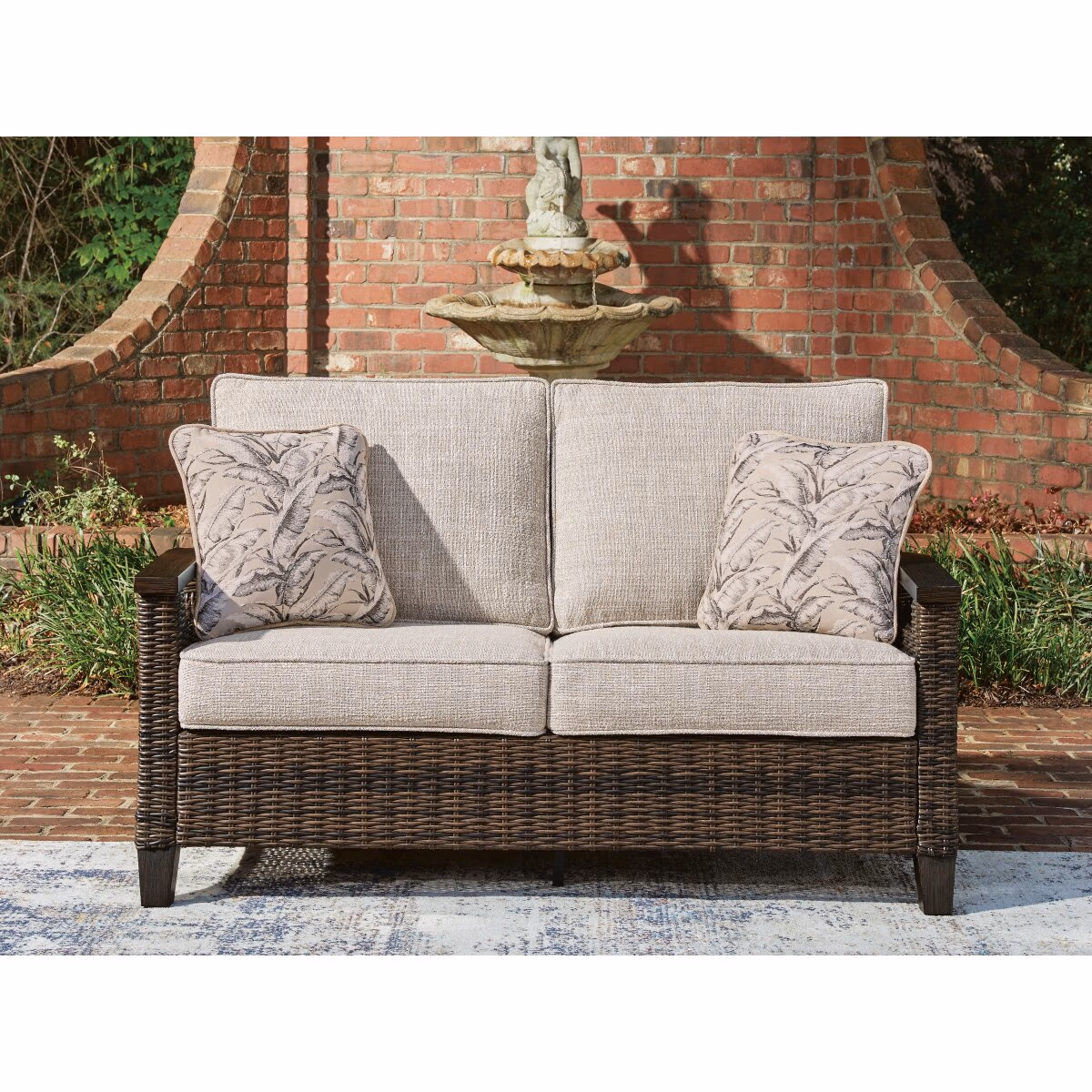 Monterey Point Outdoor Loveseat with Cushion - Image 3