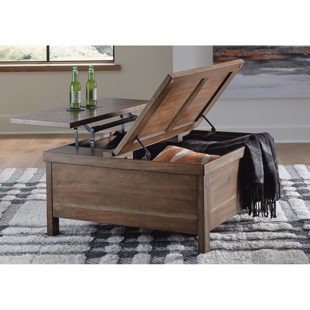 Moriville Lift-Top Coffee Table - Image 7