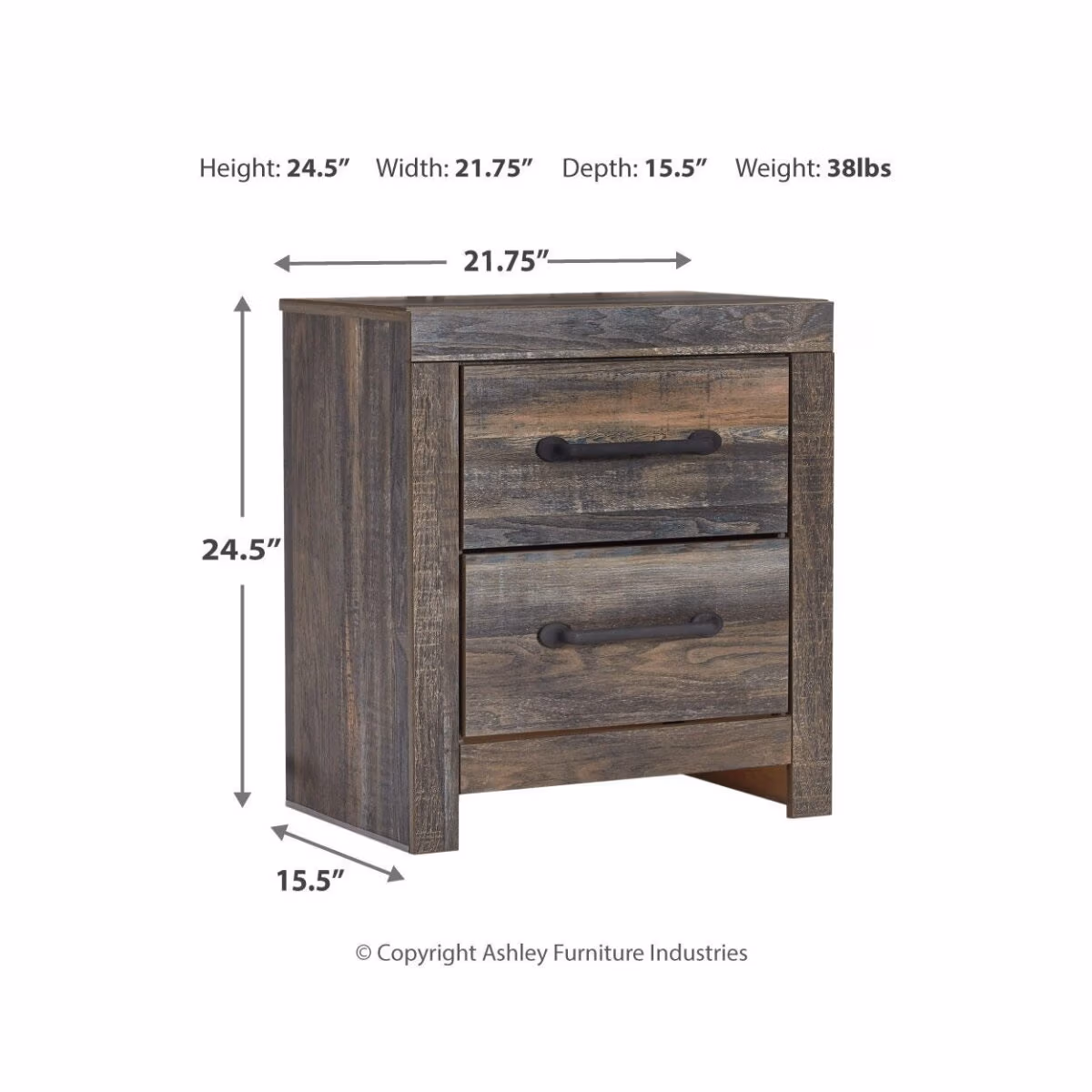 Drystan King Panel Bed, Dresser, Mirror and 2 Nightstands - Image 13