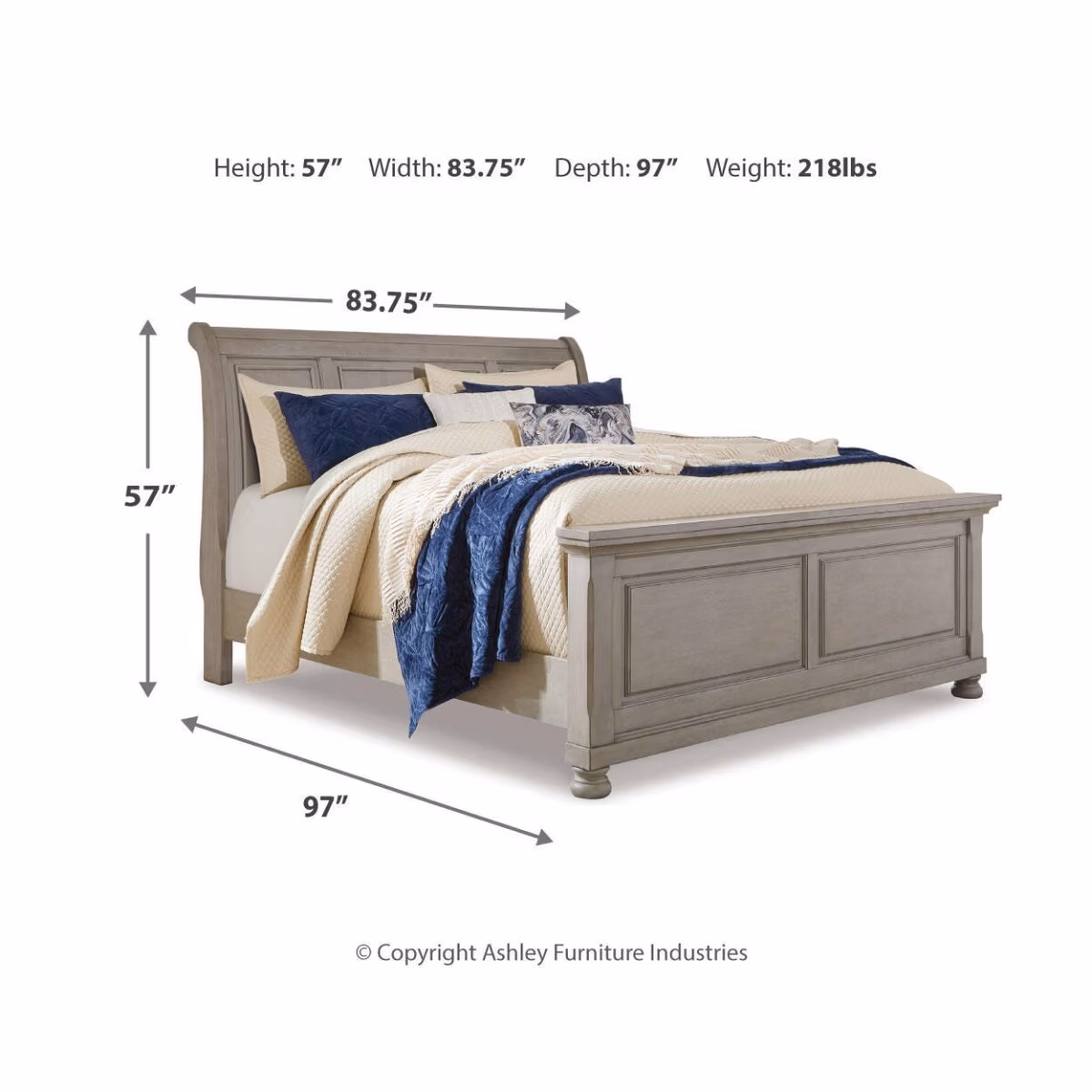 Lettner King Sleigh Bed - Image 4