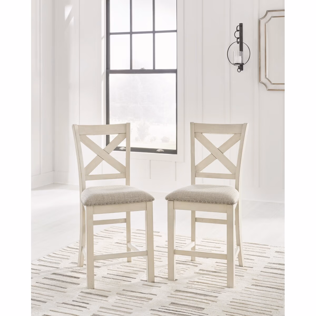 Robbinsdale Counter Height Dining Table, 4 Barstools and Bench - Image 21