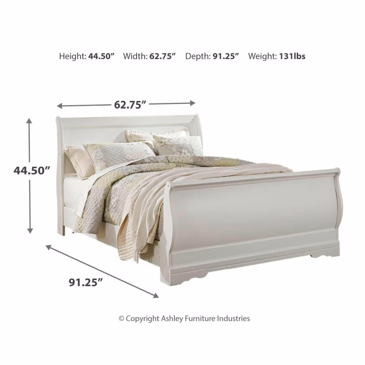 Anarasia Queen Sleigh Bed and Dresser - Image 6