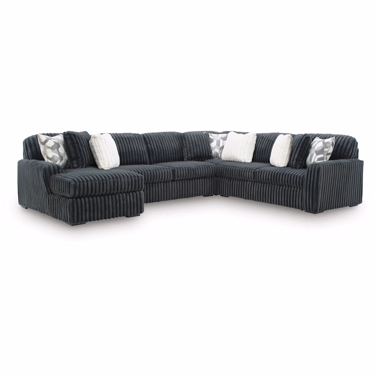 Midnight-Madness 4-Piece Sectional with Chaise - Image 2
