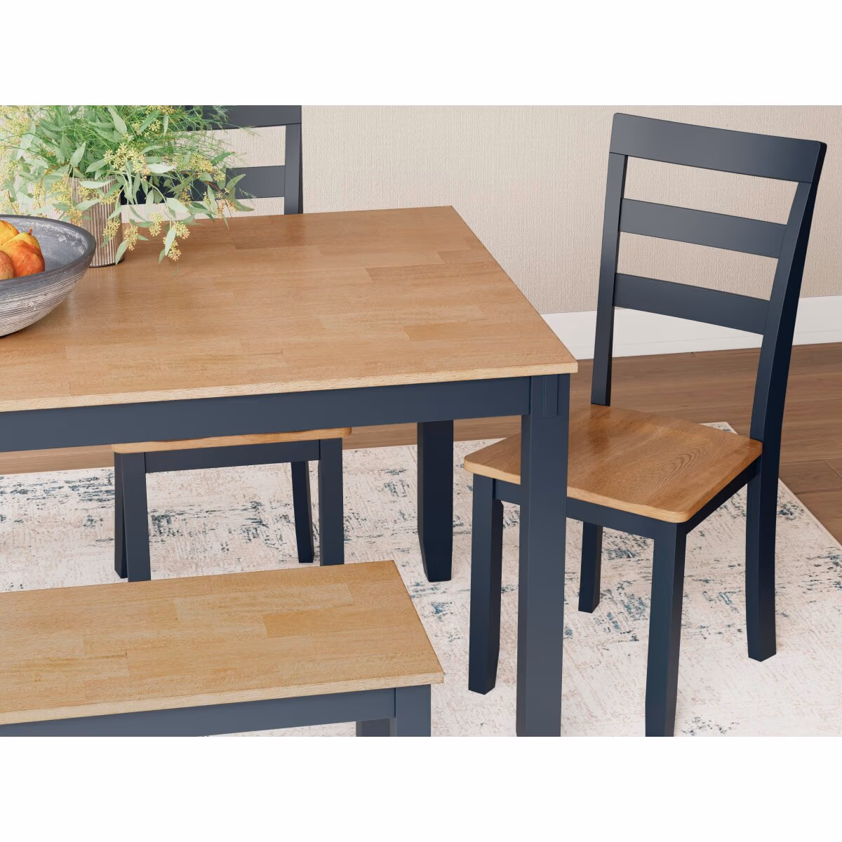 Gesthaven Dining Table with 4 Chairs and Bench (Set of 6) - Image 6