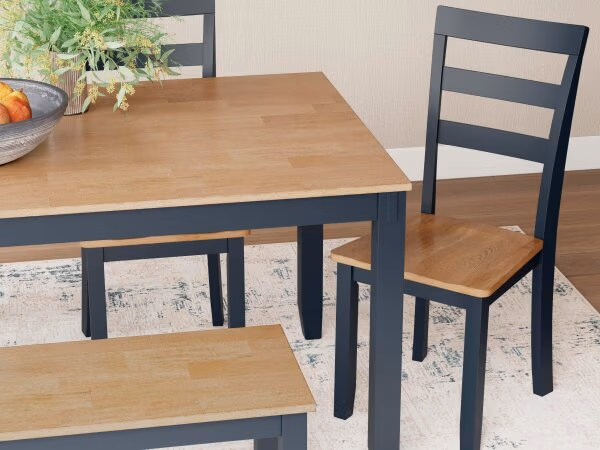 Gesthaven Dining Table with 4 Chairs and Bench (Set of 6) - Image 6