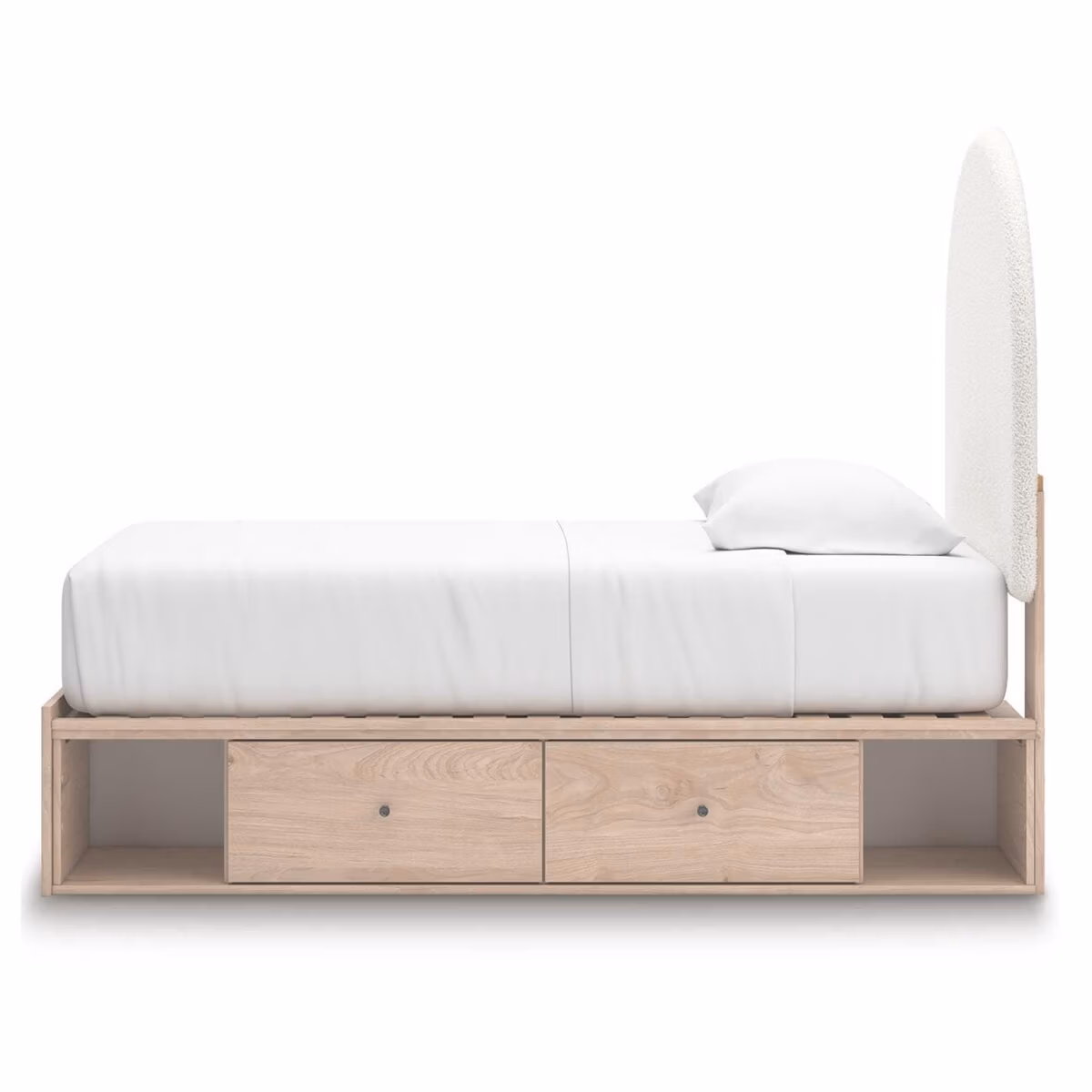 Arloster Twin Upholstered Panel Bed with Storage - Image 9