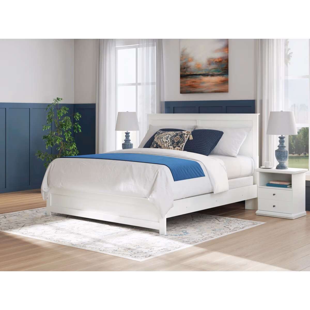 Bostwick Shoals King Panel Bed, Dresser, Mirror and 2 Nightstands - Image 19