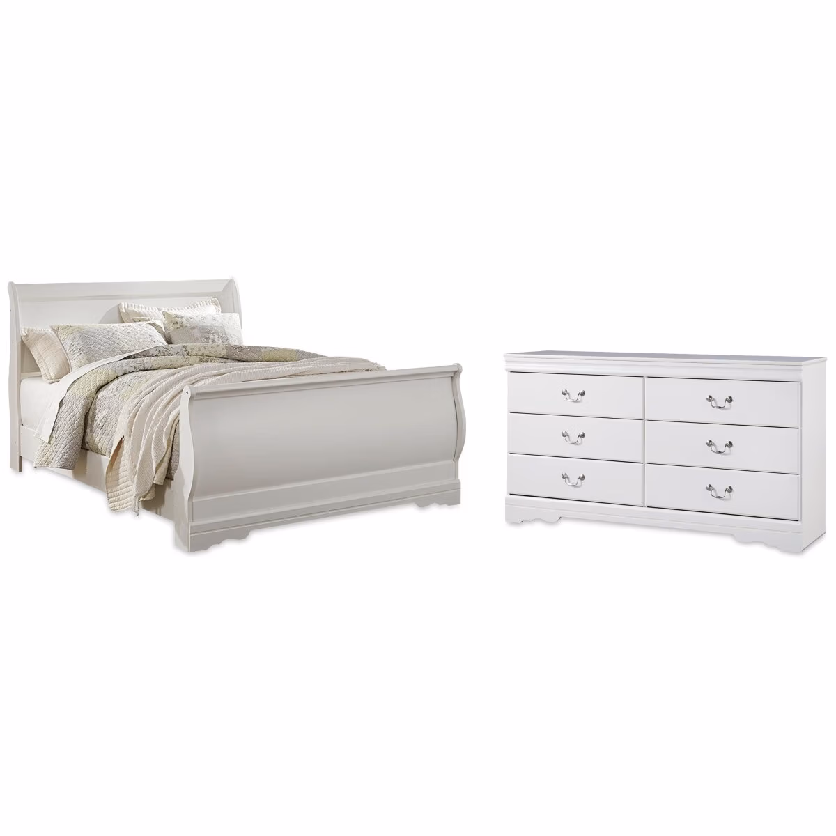 Anarasia Queen Sleigh Bed and Dresser - Image 2
