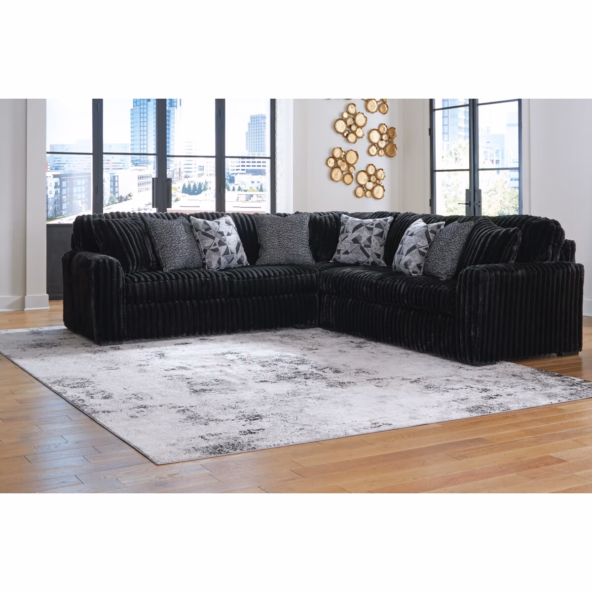 Midnight-Madness 3-Piece Sectional - Image 3