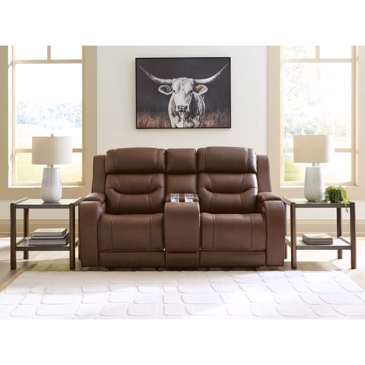 Knightington Power Reclining Loveseat with Audio Seating - Image 3