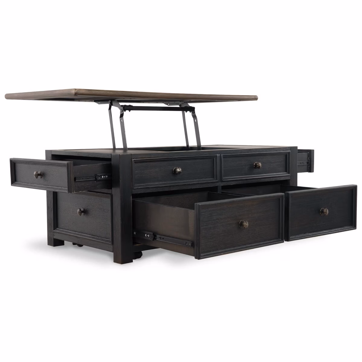 Tyler Creek Coffee Table and 2 End Tables with Console - Image 17